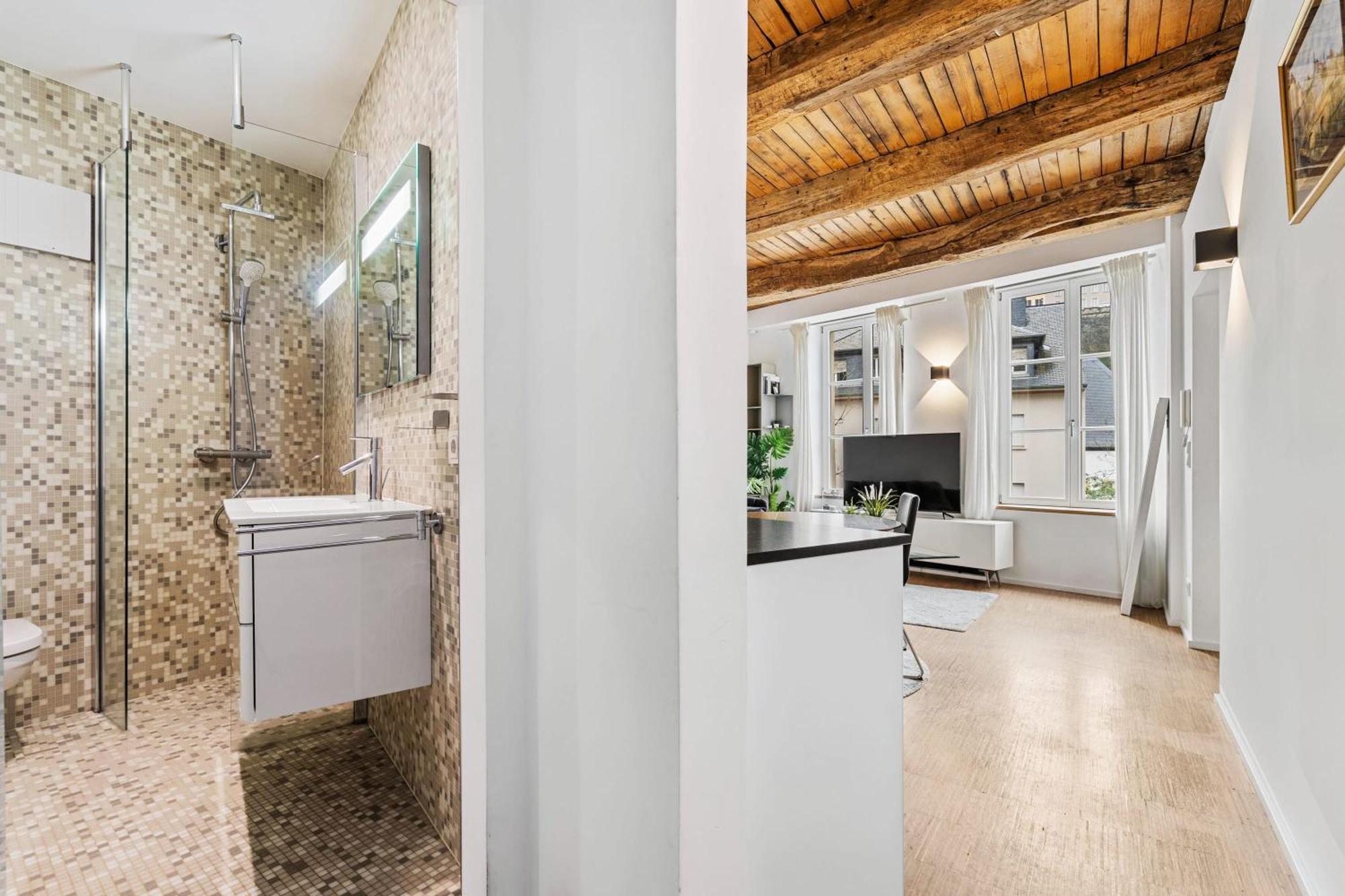 Modern 1Br Apartment In Unesco Grund, Luxembourg Luaran gambar